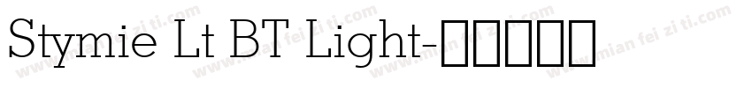 Stymie Lt BT Light字体转换